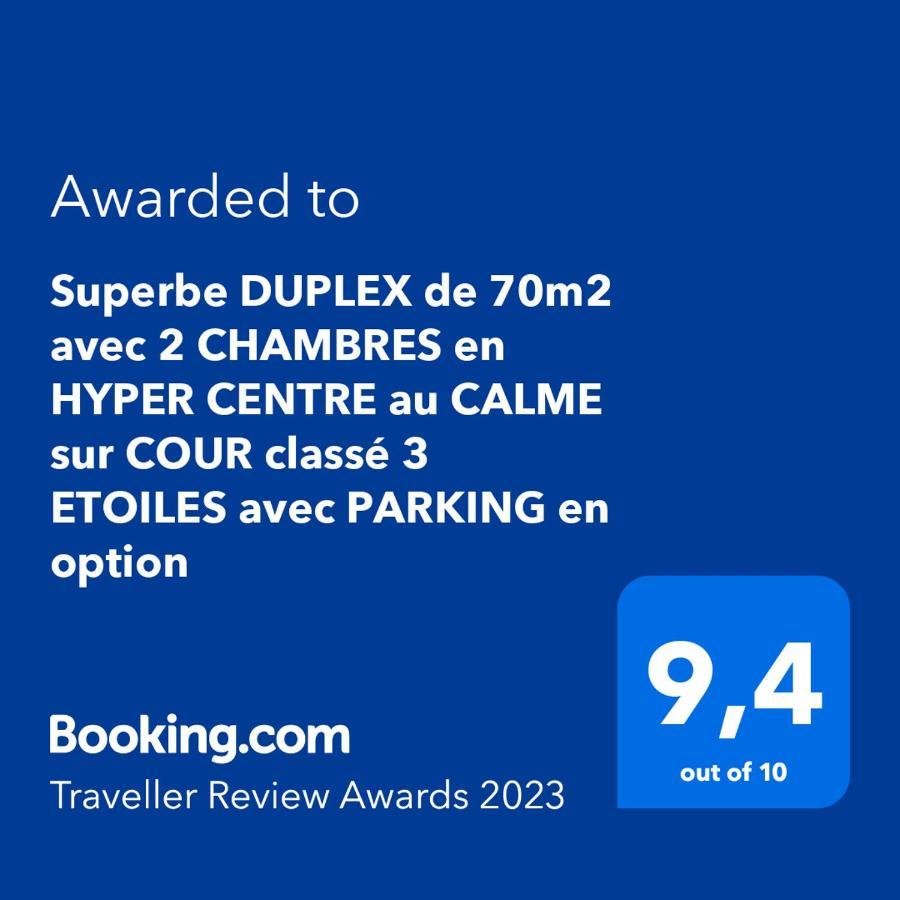 Superbe Duplex De 70M2 Avec 2 Chambres En Hyper Centre Au Calme Sur Cour Classe 3 Etoiles Avec Parking En Option 라로셸 외부 사진